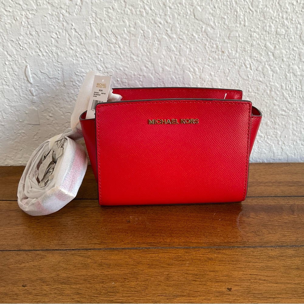 Michael Kors Red Selma Mini Bag